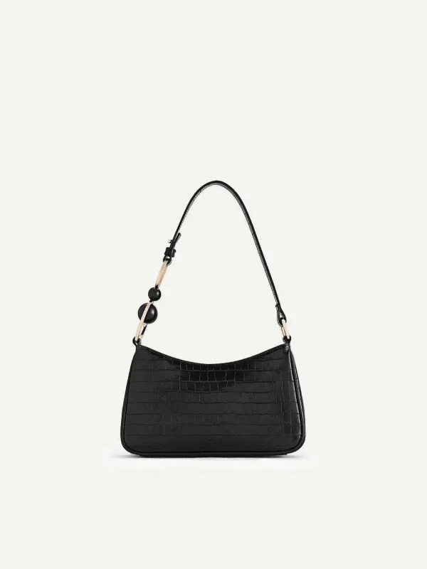 acrylic_embellished_croce_0-1.webp Acrylic Embellished Croc-Effect Embossed Shoulder Bag<PEDRO Sale