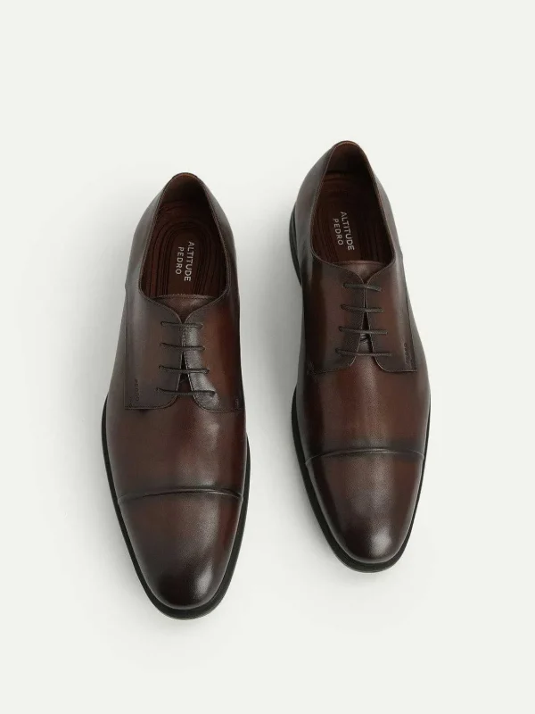 altitude_leather_toe_derb_1.webp Altitude Leather Toe Derby Shoes<PEDRO New