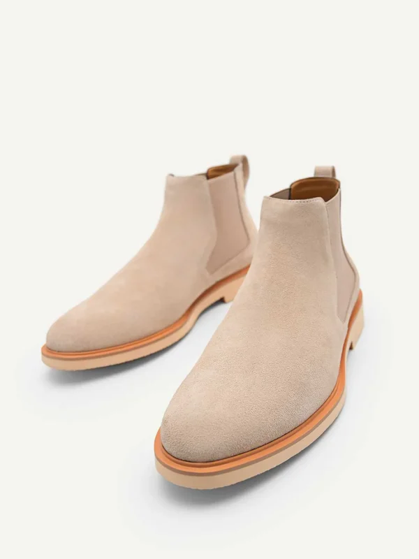 Beige Leather Ankle Boots<PEDRO Clearance