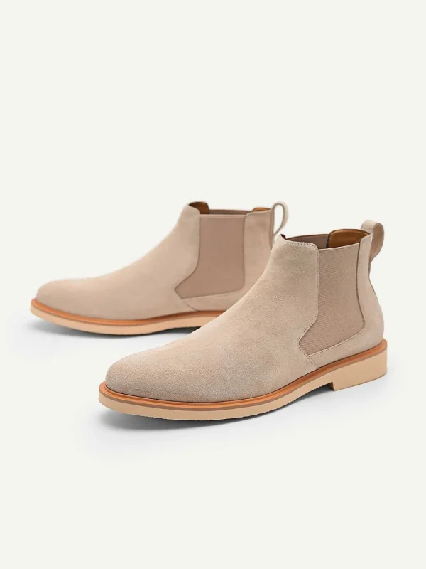 Beige Leather Ankle Boots<PEDRO Clearance