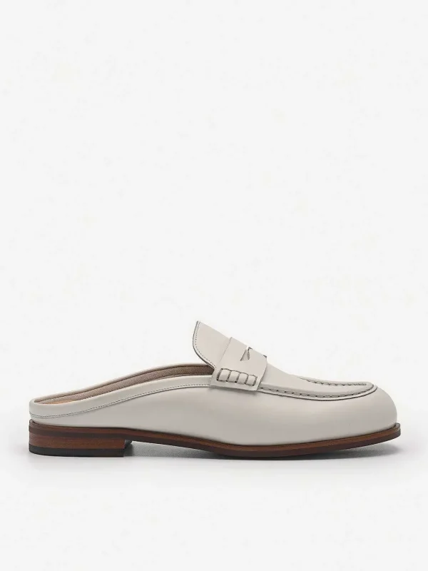 blake_leather_penny_loafe_0.webp Blake Leather Penny Loafer Mules<PEDRO Best Sale