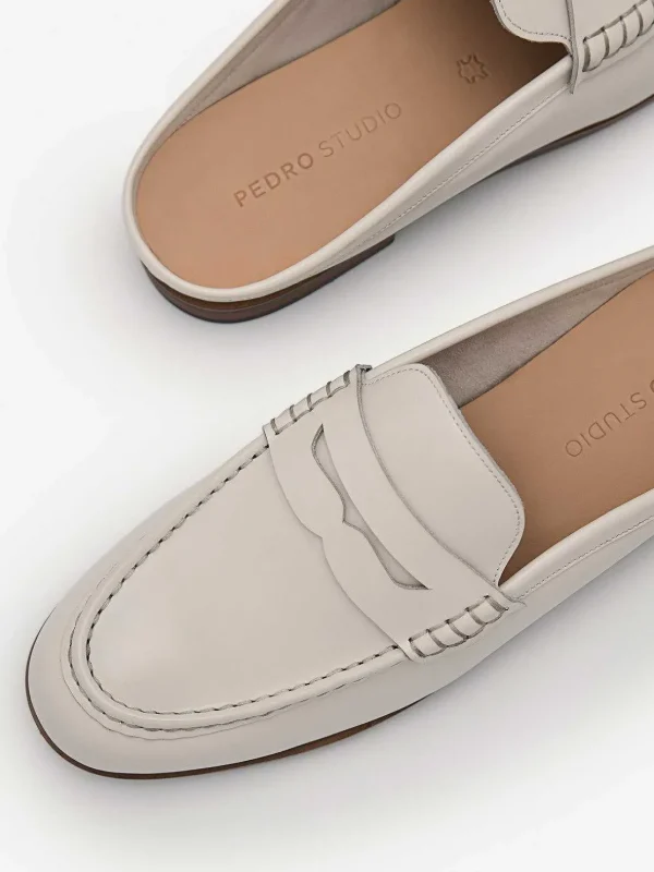 blake_leather_penny_loafe_2.webp Blake Leather Penny Loafer Mules<PEDRO Best Sale