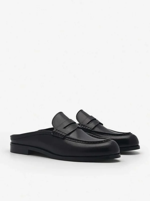 blake_leather_penny_loafe_3-2.webp Blake Leather Penny Loafer Mules<PEDRO Shop