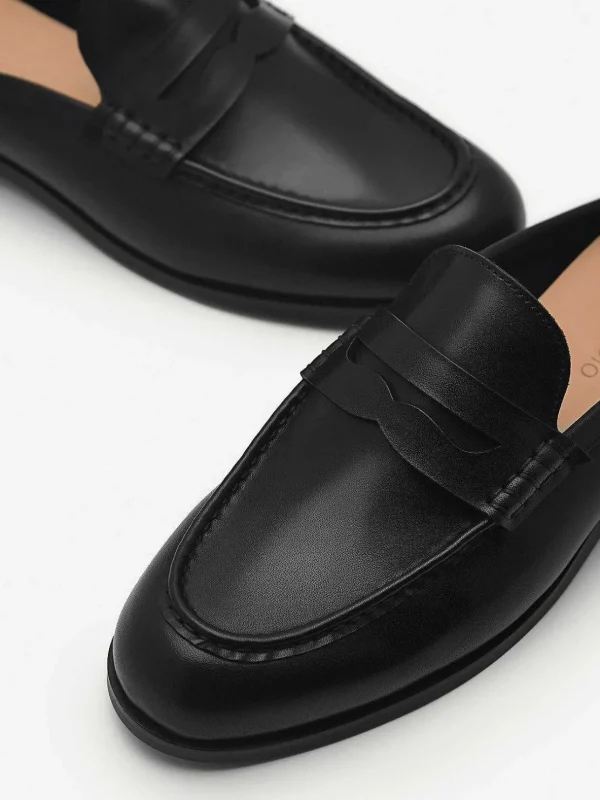 blake_leather_penny_loafe_4-2.webp Blake Leather Penny Loafer Mules<PEDRO Shop