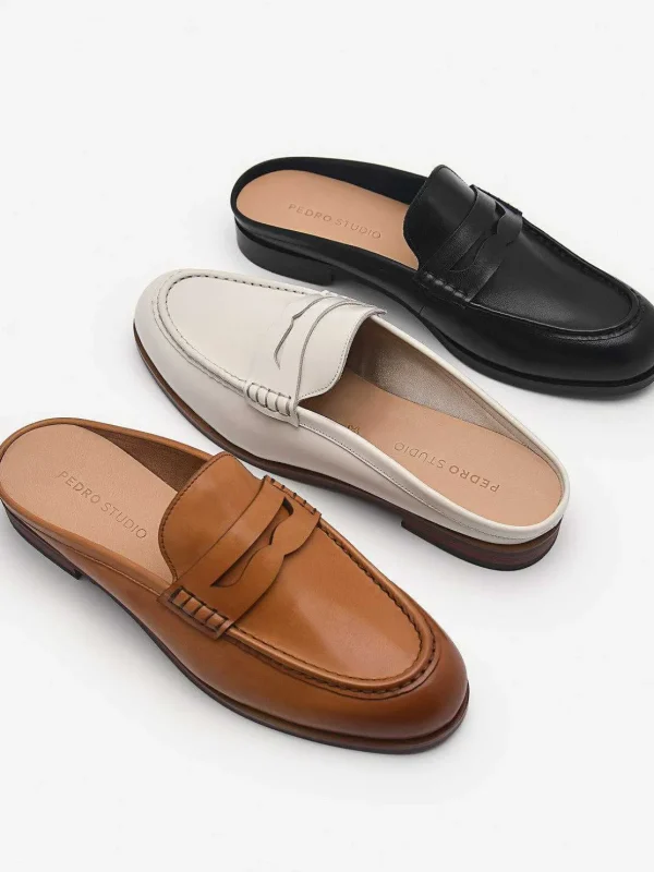 blake_leather_penny_loafe_5.webp Blake Leather Penny Loafer Mules<PEDRO Best Sale