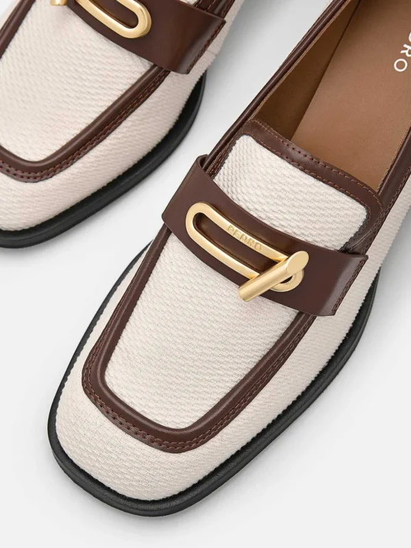 Brie Canvas Heel Loafers<PEDRO Online