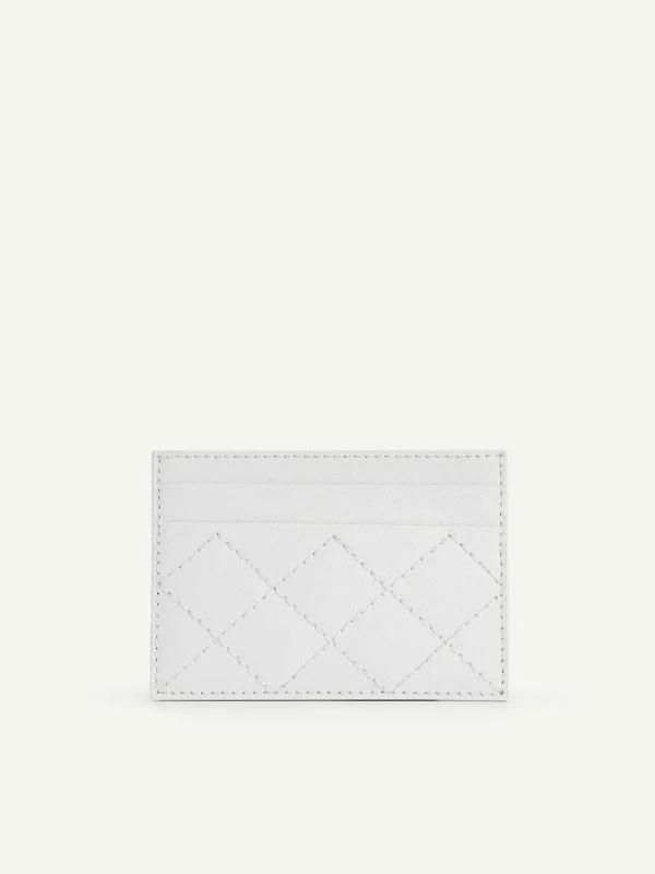 criscross_pattern_leather_0.webp Cris-Cross Pattern Leather Cardholder<PEDRO Best