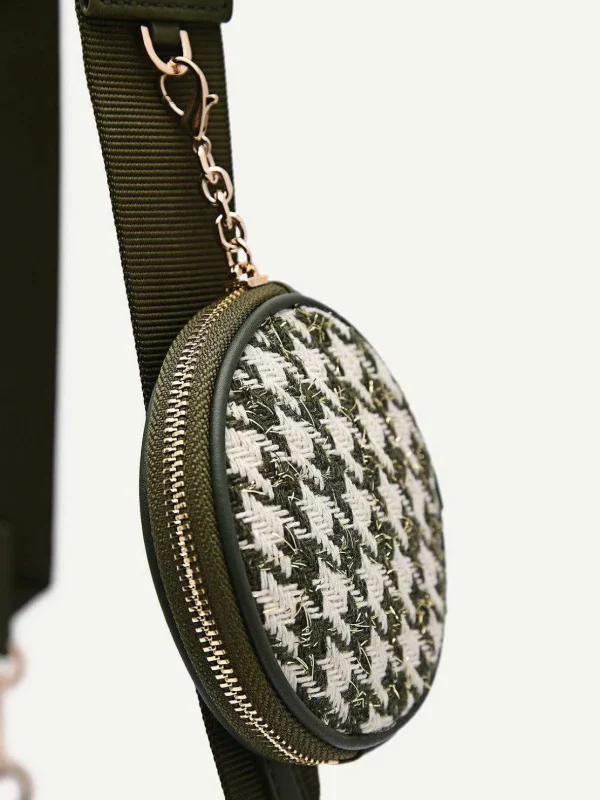 dilone_houndstooth_double_0-1.webp Dilone Houndstooth Double Flap Shoulder Bag<PEDRO Sale