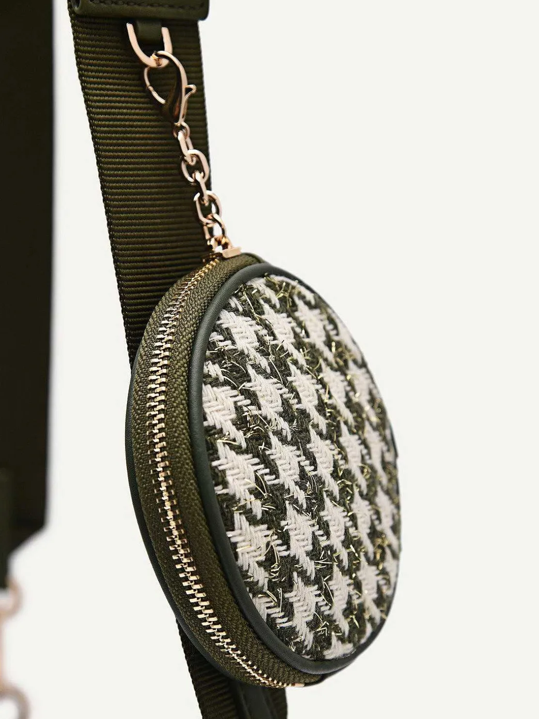 dilone_houndstooth_double_0-1.webp Dilone Houndstooth Double Flap Shoulder Bag<PEDRO Sale