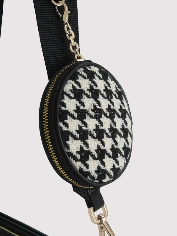 dilone_houndstooth_double_0-2.webp Dilone Houndstooth Double Flap Shoulder Bag<PEDRO Hot