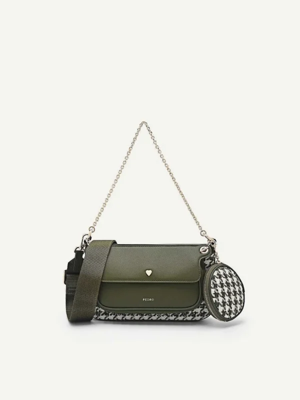 dilone_houndstooth_double_2-1.webp Dilone Houndstooth Double Flap Shoulder Bag<PEDRO Sale