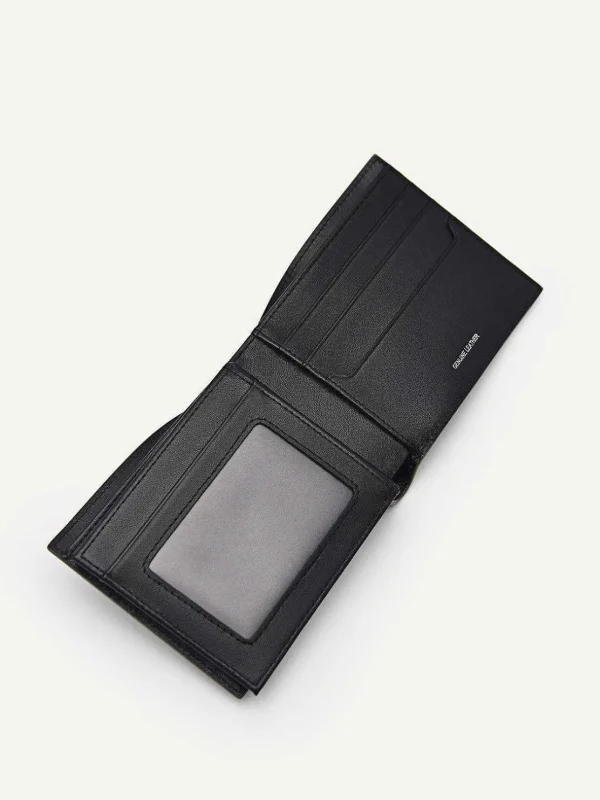 embossed_leather_bifold_f_1.webp Embossed Leather Bi-Fold Flip Wallet<PEDRO Fashion