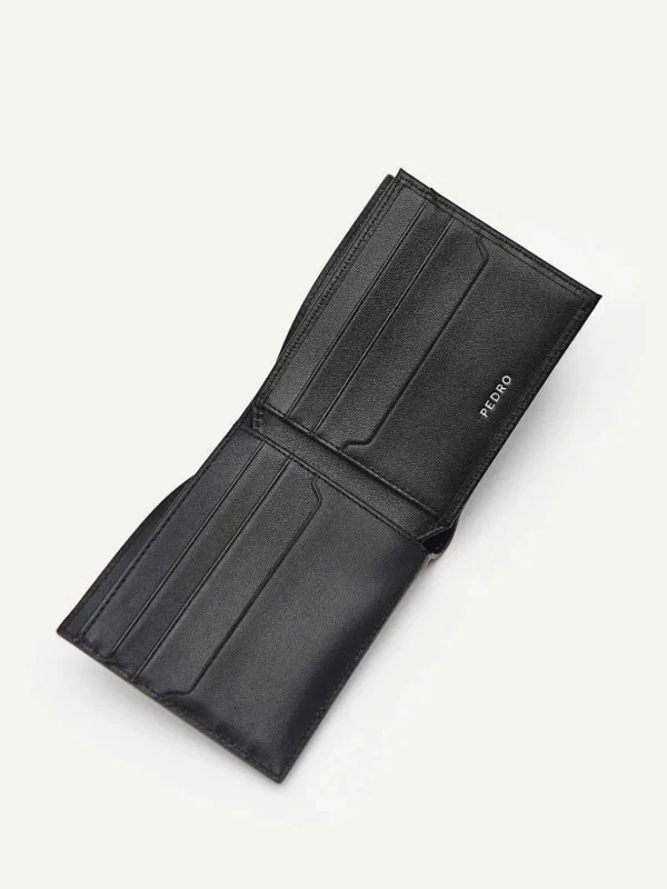 embossed_leather_bifold_f_2.webp Embossed Leather Bi-Fold Flip Wallet<PEDRO Fashion
