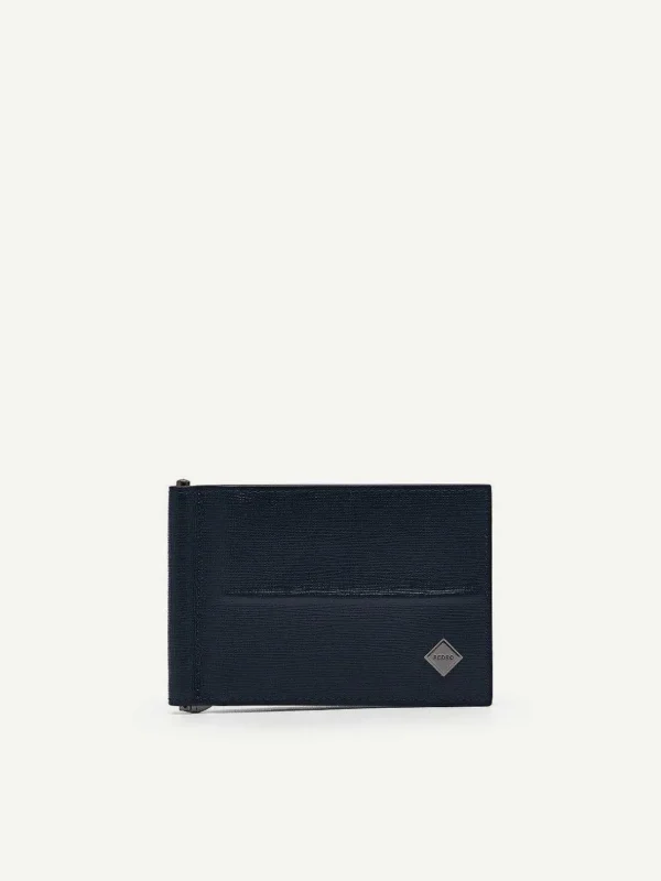 embossed_leather_bifold_m_1.webp Embossed Leather Bi-Fold Money Clip<PEDRO Hot