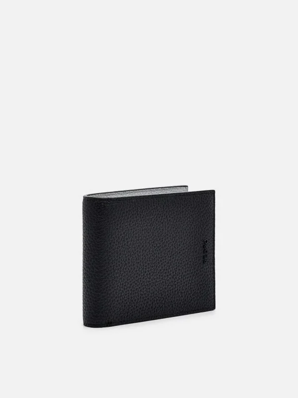 embossed_leather_bifold_w_0-1.webp Embossed Leather Bi-Fold Wallet With Coin Pouch<PEDRO Sale