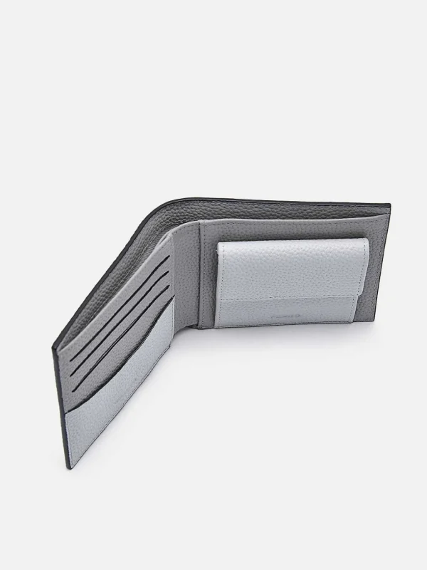 embossed_leather_bifold_w_1.webp Embossed Leather Bi-Fold Wallet With Coin Pouch<PEDRO Flash Sale