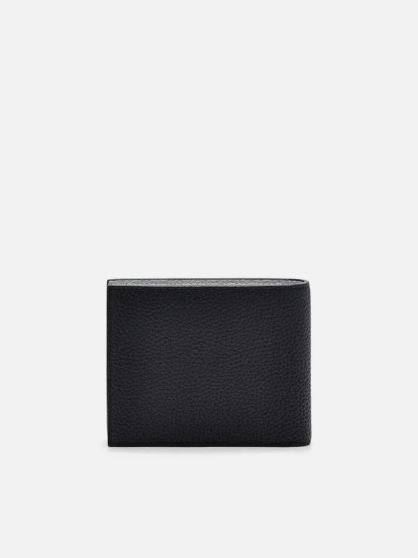embossed_leather_bifold_w_2-1.webp Embossed Leather Bi-Fold Wallet With Coin Pouch<PEDRO Sale