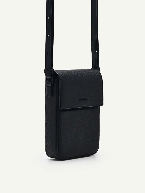 Embossed Leather Phone Pouch<PEDRO Cheap