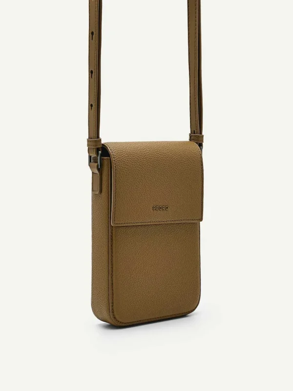 embossed_leather_phone_po_2.webp Embossed Leather Phone Pouch<PEDRO Clearance