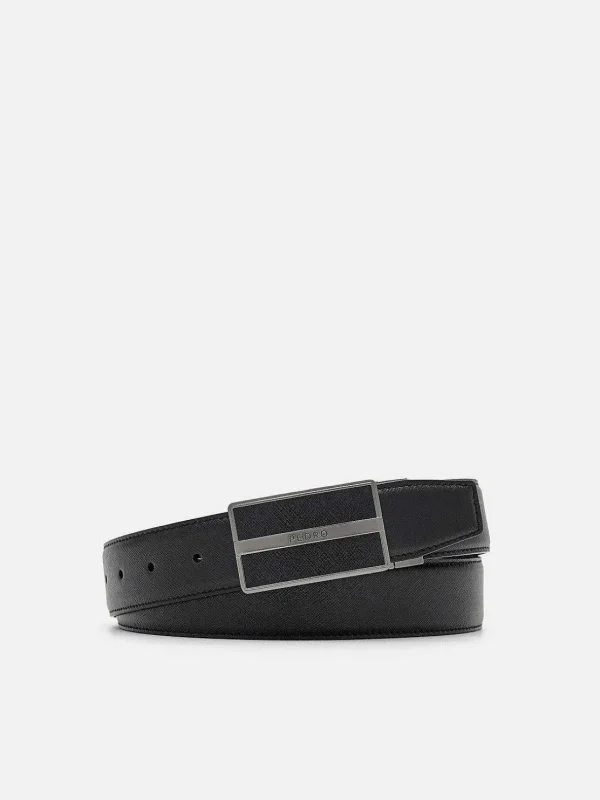 embossed_leather_reversib_0-1.webp Embossed Leather Reversible Tang Belt<PEDRO Outlet