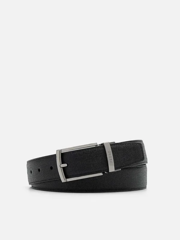 Embossed Leather Reversible Pin Belt<PEDRO Shop