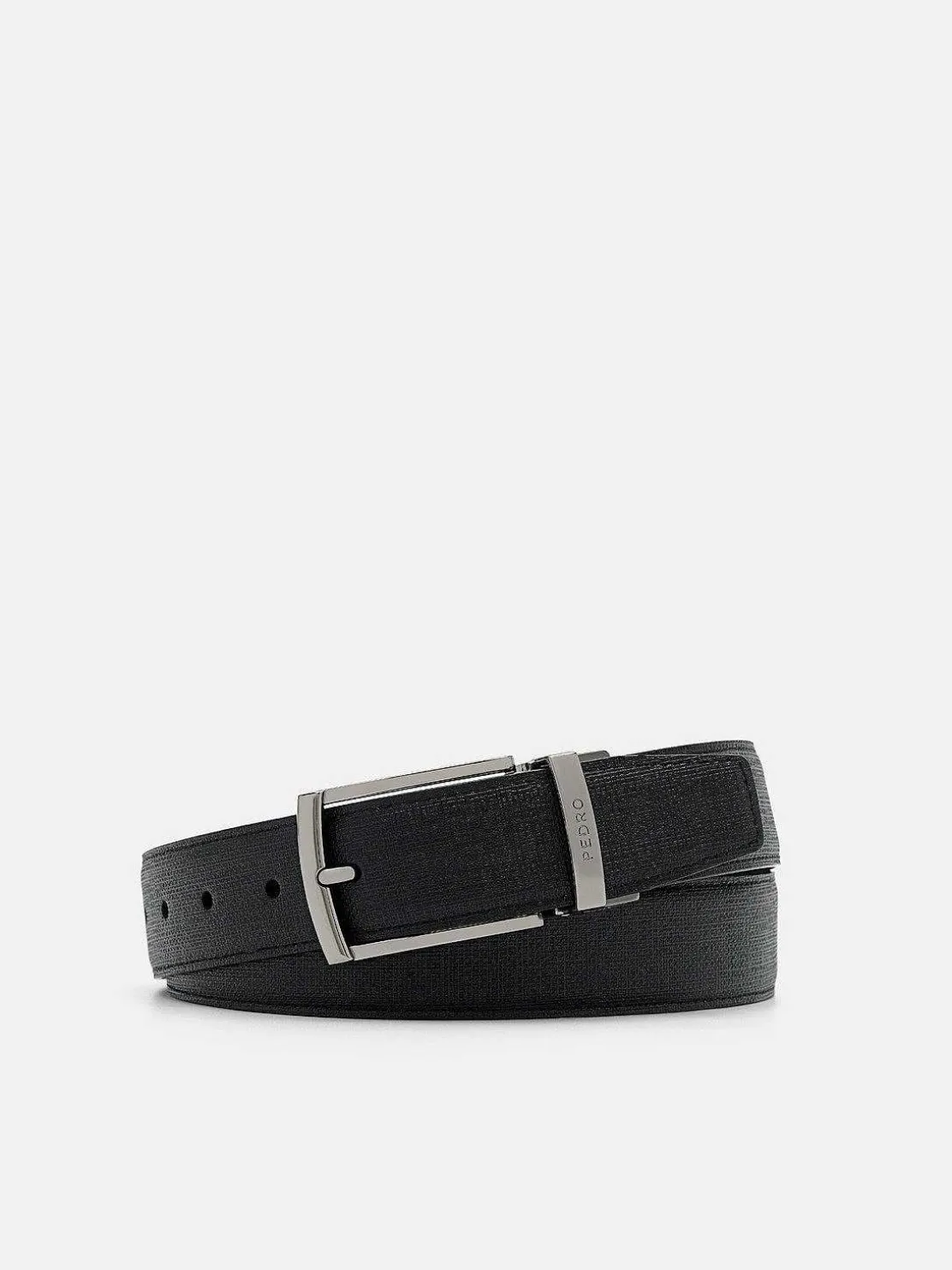 embossed_leather_reversib_0-2.webp Embossed Leather Reversible Pin Belt<PEDRO Shop