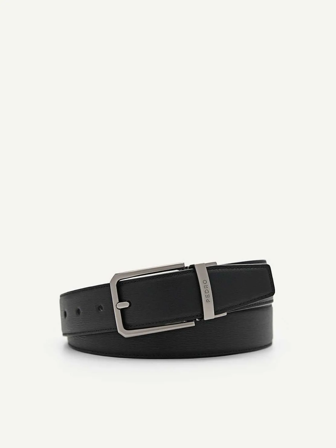 embossed_leather_reversib_0-5.webp Embossed Leather Reversible Pin Belt<PEDRO Shop