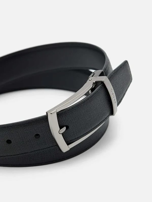 Embossed Leather Reversible Pin Belt<PEDRO Shop