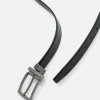 Embossed Leather Reversible Pin Belt<PEDRO Shop