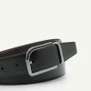 Embossed Leather Reversible Pin Belt<PEDRO Sale