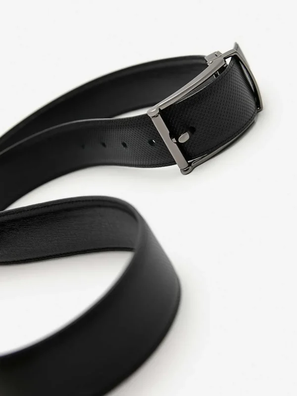 embossed_leather_reversib_3-4.webp Embossed Leather Reversible Pin Belt<PEDRO Discount