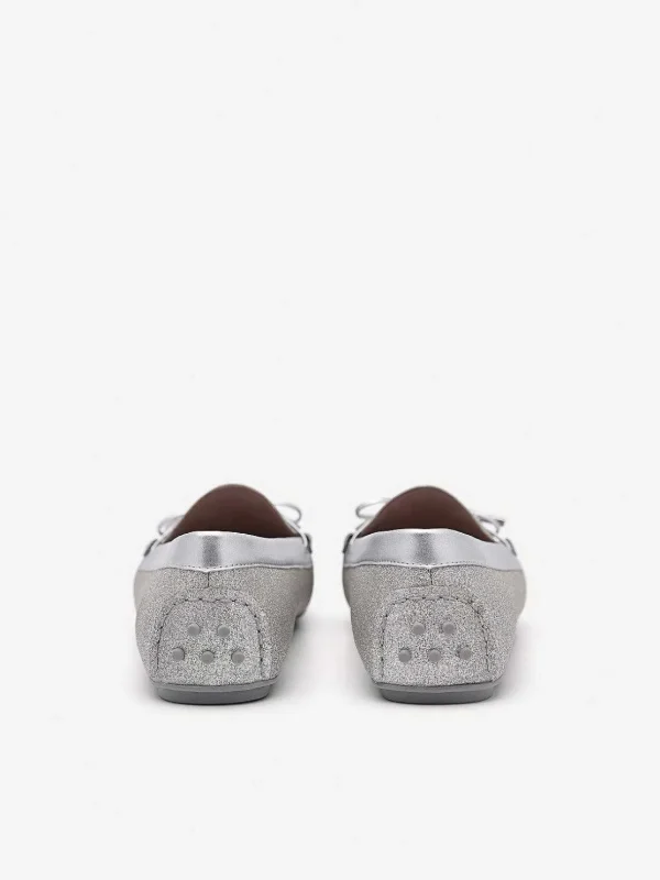 Glitter Bow Driving Shoes<PEDRO Hot