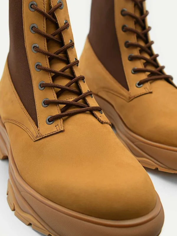 Hybrix Leather Lace-Up Boots<PEDRO Best Sale