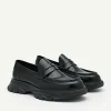 Hybrix Leather Penny Loafers<PEDRO Best Sale