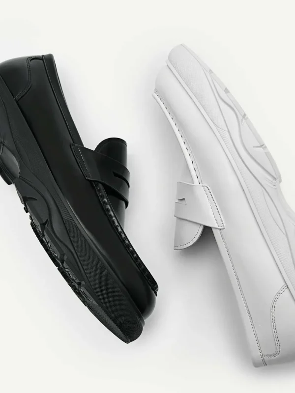 hybrix_leather_penny_loaf_3.webp Hybrix Leather Penny Loafers<PEDRO Best