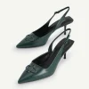 Icon Leather Pointed Slingback Pumps<PEDRO Best Sale