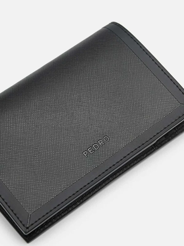 Leather Bi-Fold Card Holder With Lanyard<PEDRO New