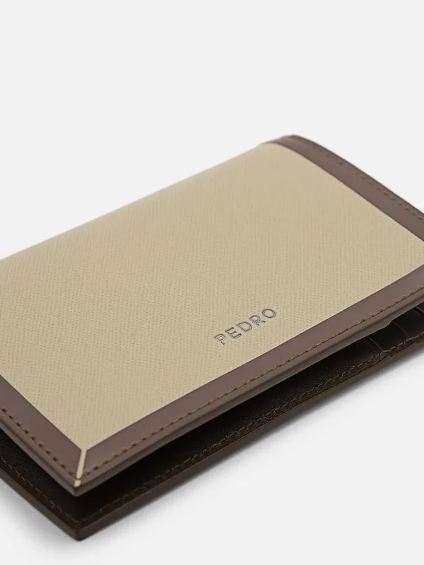leather_bifold_card_holde_3.webp Leather Bi-Fold Card Holder With Lanyard<PEDRO Fashion
