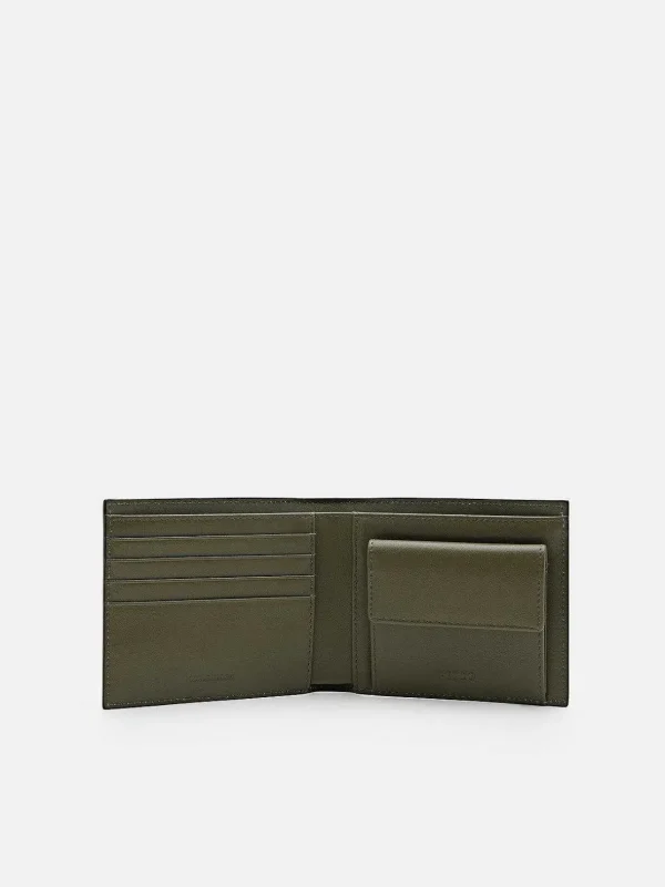 Leather Bi-Fold Coin Wallet<PEDRO Clearance