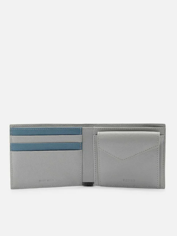 Leather Bi-Fold Coin Wallet<PEDRO Store