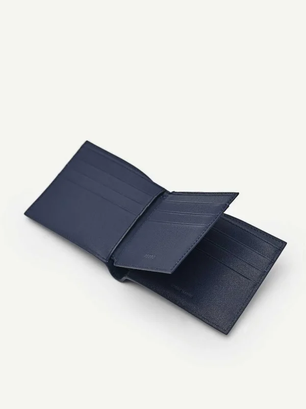 Leather Bi-Fold Flip Wallet<PEDRO Sale