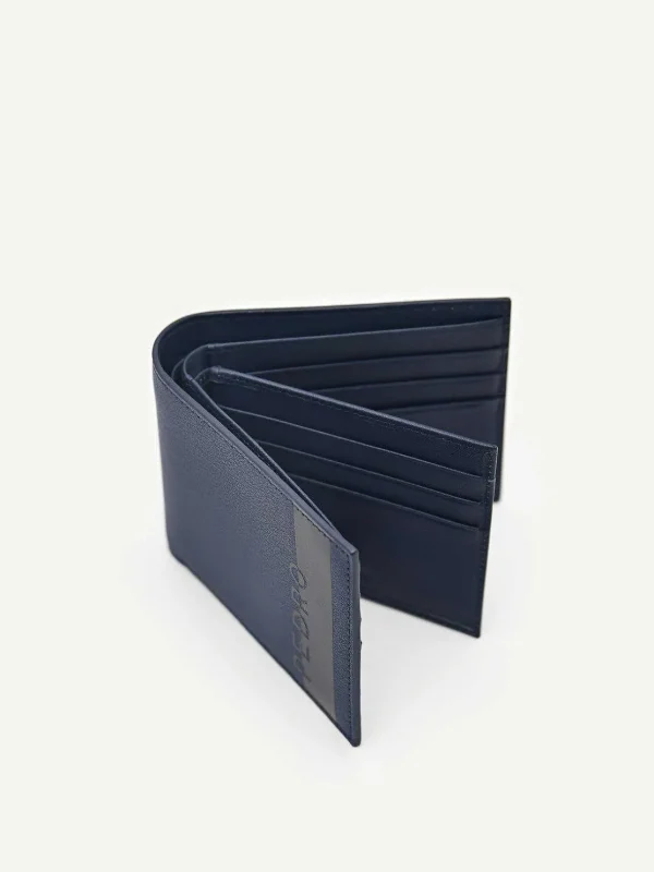 Leather Bi-Fold Flip Wallet<PEDRO Sale