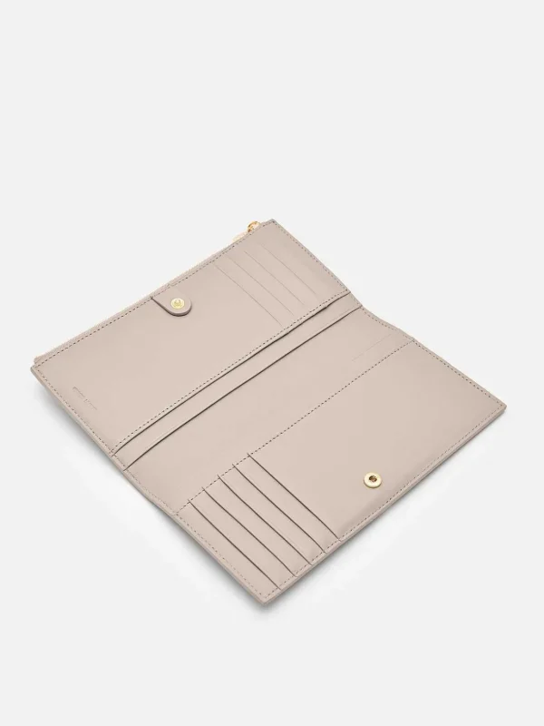 Leather Bi-Fold Long Wallet<PEDRO Hot