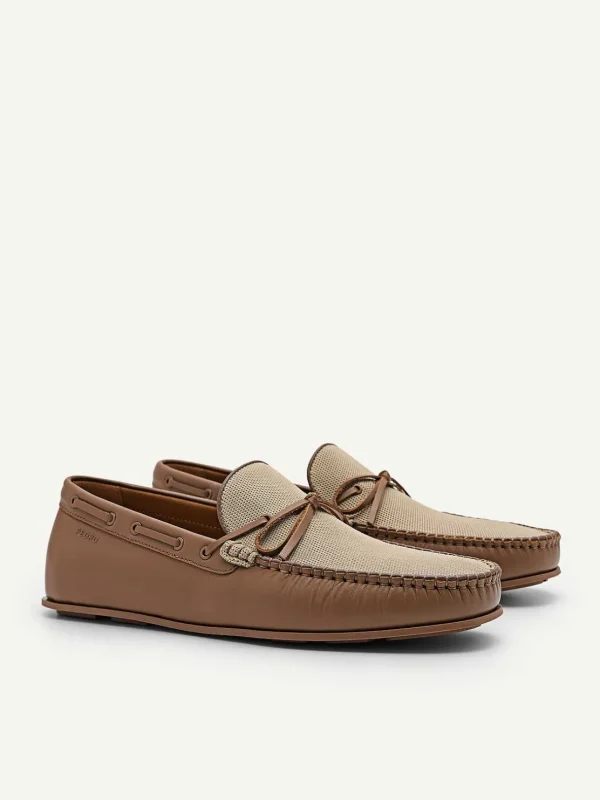 Leather Bow Driving Shoes<PEDRO Sale
