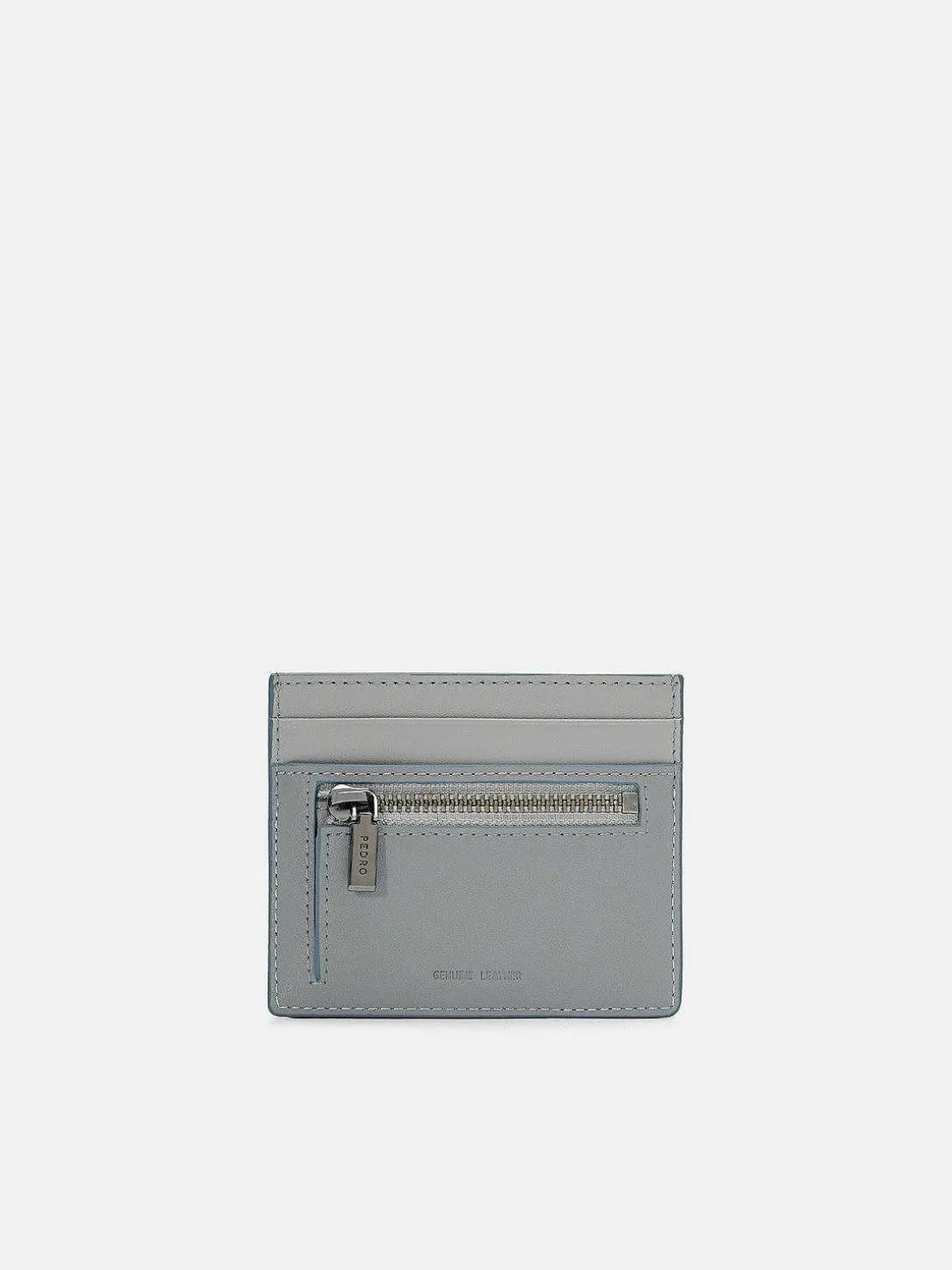 Leather Card Holder With Zipper<PEDRO Cheap