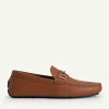 Leather Driving Shoes With Metal Bit<PEDRO Fashion