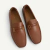 Leather Driving Shoes With Metal Bit<PEDRO Fashion