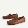 Leather Driving Shoes With Metal Bit<PEDRO Fashion