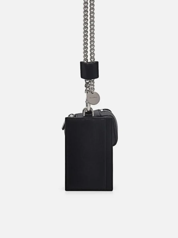 Leather Lanyard With Card Holder<PEDRO Sale