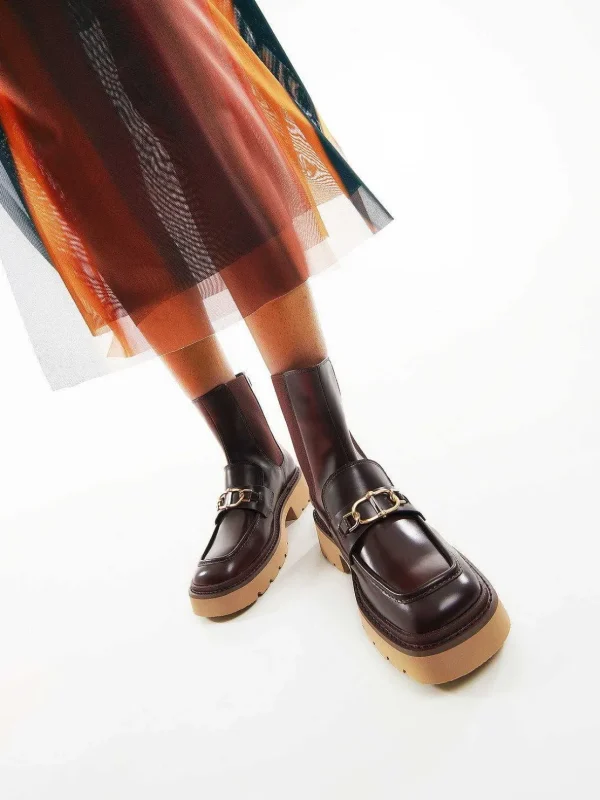 Leather Platform Chelsea Boots<PEDRO Flash Sale